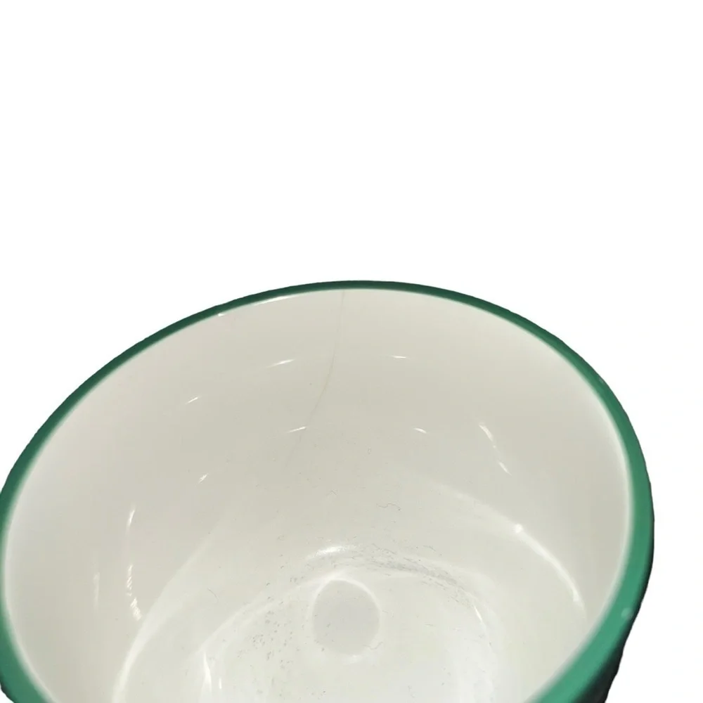 3pc Candy Cane Ceramic small nested mixing bowls Christmas/Holidays Wint…